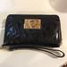 Michael Kors Bags | Michael Kors Patent Leather Mk Wristlet | Color: Black/Gold | Size: Os