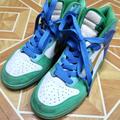 Nike Shoes | Nike Dunk High Top | Color: Blue/Green | Size: 8.5