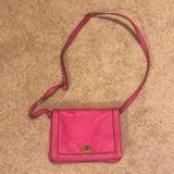 J. Crew Bags | Jcrew Pink Leather Crossbody | Color: Pink | Size: Os