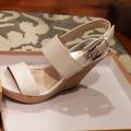 Michael Kors Shoes | Michael Kors Wedges | Color: Silver/White | Size: 7