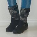 Urban Outfitters Shoes | Grey Black Camouflage Winter Wonder Boots | Color: Black | Size: Various