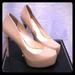 Jessica Simpson Shoes | Jessica Simpson Nude Patent Platform Heel | Color: Tan | Size: 8.5