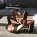 Michael Kors Shoes | Michael Kors Block Heel Sandals | Color: Brown/Gold | Size: 7.5