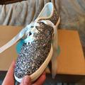 Kate Spade Shoes | Keds Brand Kate Spade Glitter Shoes | Color: Cream/Silver | Size: 8