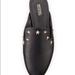 Michael Kors Shoes | Michael Kors Black Leather Star Studded Mules | Color: Black/Gold | Size: 7.5