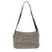 Nine West Bags | Nine West Women Crochet Shoulder Bag B&W Flap Zip | Color: Black/White | Size: Os