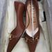 Gucci Shoes | Gucci Leather Mid-Heel Pumps Size 35 | Color: Brown | Size: 5