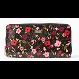 Kate Spade Bags | Kate Spade Cameron St Boho Floral Wallet | Color: Black/Gold/Red | Size: Os