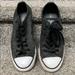 Converse Shoes | Converse Black Sparkle Lace Up Sneakers Size 7 | Color: Black/White | Size: 7