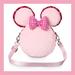 Disney Bags | Minnie Mouse Macaron Plush Crossbody Bag | Color: Pink | Size: See Description