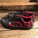 Converse Shoes | Converse Black Leather Chuck Taylor Shoes | Color: Black/Red | Size: 5