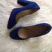 J. Crew Shoes | Jcrew Etta Suede Pumps Sz 7.5 Nwob | Color: Blue | Size: 7.5