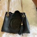 Gucci Bags | Gucci Soho Leather Chain-Strap Tote Shoulder Bag | Color: Black | Size: Os