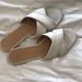 J. Crew Shoes | J. Crew White Leather Slide Sandals | Color: White | Size: 8.5