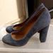 J. Crew Shoes | J Crew Suede Grey Block Heels W7 | Color: Gray | Size: 7