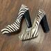 Michael Kors Shoes | Michael Kors Zebra Print Calf Hair Heels Size 8 | Color: Black/White | Size: 8