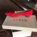 J. Crew Shoes | J Crew Red Suede Shoes Small Heel | Color: Red | Size: 7.5