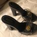 Coach Shoes | Coach Open Toed High Heels Sandals | Color: Black | Size: 5.5