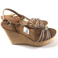 Coach Shoes | Coach Georgiana Cork Wedge - Nwob | Color: Gold/Tan | Size: 11