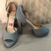 Jessica Simpson Shoes | Jessica Simpson Open Toe Heels | Color: Blue | Size: 7.5