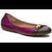 Coach Shoes | Coach Delphine Ballet Flat Shoes Size 7 | Color: Brown/Pink | Size: 7