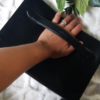 Coach Bags | Coach Manhattan Pouch In All Black | Color: Black | Size: Os