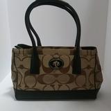 Coach Bags | Coach Canvas Handbag Tote Style | Color: Brown/Tan | Size: Medium