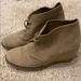 J. Crew Shoes | J Crew Wedge Suede Shoes | Color: Tan | Size: 8