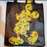 Disney Bags | Disney Mickey Mouse Reusable Shopping Tote Nwt | Color: Black/Yellow | Size: 13”X15.5”X6.5”