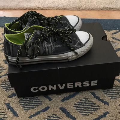Converse Shoes | Boys Kids Converse Sneakers/Shoes For Boys All Star Converse | Color: Green | Size: 11 Junior