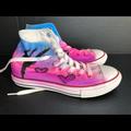 Converse Shoes | New Custom Chuck Taylor Hannah High Tops Spray Pai | Color: Pink/White | Size: 2.5bb