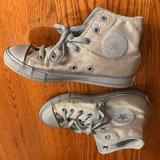 Converse Shoes | Converse Metallic Shine Hi Tops, Blue | Color: Blue | Size: 3g
