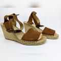 J. Crew Shoes | J. Crew Suede, Wedge Sandals | Color: Brown | Size: 7
