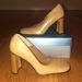 Nine West Shoes | Like *New* Thick Heeled Pumps By Nine West. Size 8 | Color: Tan | Size: 8