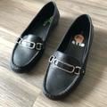Coach Shoes | Coach Flynn Black Leather Loafers Flats Size 5.5 B | Color: Black | Size: 5.5