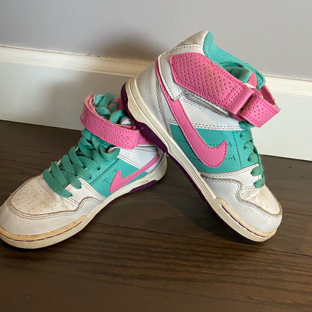 Nike Shoes | Kids Nike Shoes Size Us 12c | Color: Pink/White | Size: 12c