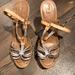 Coach Shoes | Coach Strappy Sandals | Color: Cream/Silver | Size: 7.5