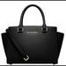 Michael Kors Bags | Michael Kors Black Selma Saffiano Leather Satchel | Color: Black | Size: Medium