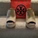 Tory Burch Shoes | Brand New Tory Burch Canvas Wedge Sandals Size 7 | Color: Cream | Size: 7