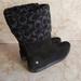 Coach Shoes | Coach Black Suede And Wool Woman Boots Tatum 7.5 | Color: Black/Gray | Size: 7.5