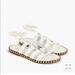 J. Crew Shoes | J. Crew Studded Wrap Sandals | Color: White | Size: 8