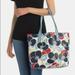 Kate Spade Bags | Kate Spade Reversible Arch Place Mya Breezy Floral / Blue Leather Tote Bag New | Color: Blue/Red | Size: Various