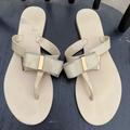 Michael Kors Shoes | Michael Kors Jelly Flip Flops | Color: Cream | Size: 7