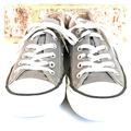 Converse Shoes | Converse All Star Women's Low Rise Canvas Shoe | Color: Gray/Pink | Size: 7