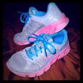 Under Armour Shoes | Girls Under Armour Shoes Size 3 Blue And Pink | Color: Blue/Pink | Size: 3g