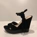 Jessica Simpson Shoes | Jessica Simpson Suede Fringe Tassel Wedge Sandals Size 8.5 New | Color: Black | Size: Various