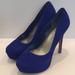 Jessica Simpson Shoes | Jessica Simpson Royal Blue Suede Heels | Color: Blue | Size: 9