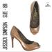 Jessica Simpson Shoes | Jessica Simpson Nude Patent Peep Toe High Heels | Color: Cream/Gold | Size: 8