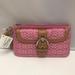 Coach Bags | Coach Pink/Brown Buckle Bag Clutch Wristlet Purse | Color: Brown/Pink | Size: Os