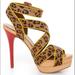 Jessica Simpson Shoes | Jessica Simpson Animal Print Heels. | Color: Green/Red | Size: 8.5